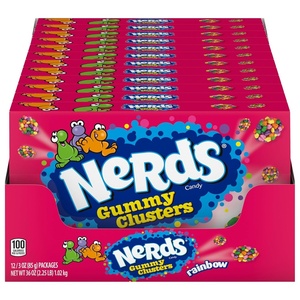 image:imageNerds Gummy Clusters Candy Rainbow 3 Ounce Movie Theater Candy Boxes Pack of 12Rainbow Clusters