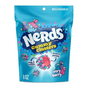 image:imageNerds Juicy Gummy Clusters Strawberry Punch Juicy and Gummy Candy 1 Stand up Bag for Snacking and Sharing 72 OunceBerry