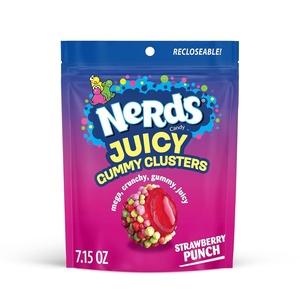 image:imageNerds Juicy Gummy Clusters Strawberry Punch Juicy and Gummy Candy 1 Stand up Bag for Snacking and Sharing 72 OunceStrawberry Punch